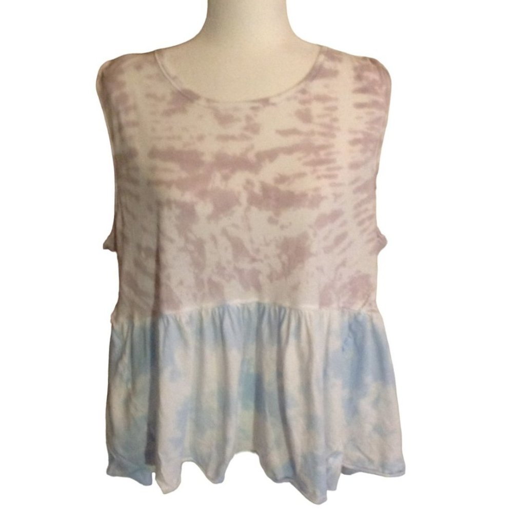 Free People Anytime Tie Dye Tank Top. New With Tickets. Size M